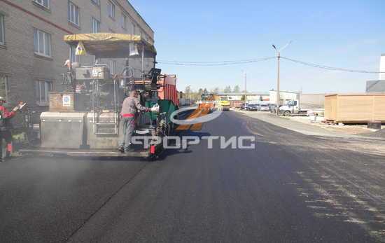 Объект: АО Кировский Завод, асфальтирование дороги 3 960 м2